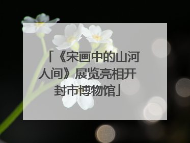 《宋画中的山河人间》展览亮相开封市博物馆