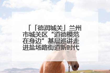 「德润城关」兰州市城关区“道德模范在身边”基层巡讲走进盐场路街道新时代文明实践所