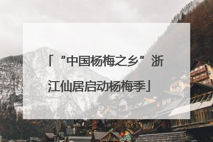 “中国杨梅之乡”浙江仙居启动杨梅季