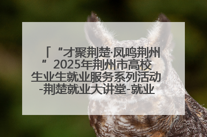 “才聚荆楚·凤鸣荆州”2025年荆州市高校生业生就业服务系列活动-荆楚就业大讲堂-就业嘉年华活动举行