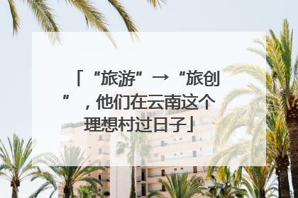 “旅游”→“旅创”，他们在云南这个理想村过日子