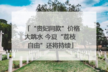 “贵妃同款”价格大跳水 今夏“荔枝自由”还将持续