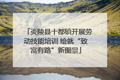 炎陵县十都镇开展劳动技能培训 绘就“致富有路”新图景