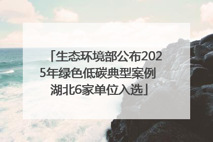 生态环境部公布2025年绿色低碳典型案例 湖北6家单位入选