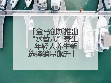盒马创新推出“水替式”养生，年轻人养生新选择销量飙升