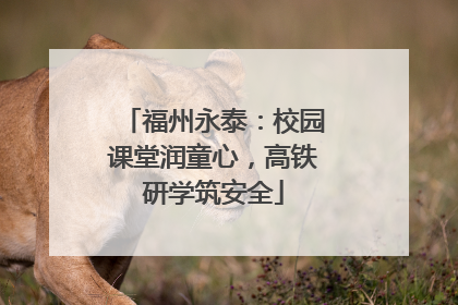 福州永泰：校园课堂润童心，高铁研学筑安全