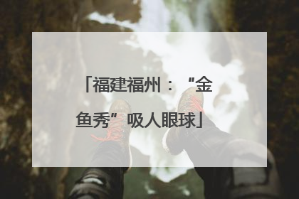 福建福州：“金鱼秀”吸人眼球