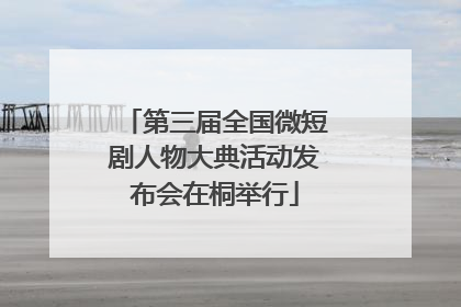 第三届全国微短剧人物大典活动发布会在桐举行