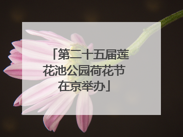 第二十五届莲花池公园荷花节在京举办