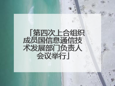 第四次上合组织成员国信息通信技术发展部门负责人会议举行