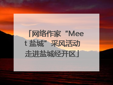 网络作家“Meet 盐城”采风活动走进盐城经开区