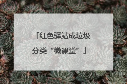 红色驿站成垃圾分类“微课堂”