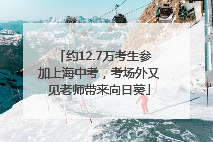约12.7万考生参加上海中考，考场外又见老师带来向日葵
