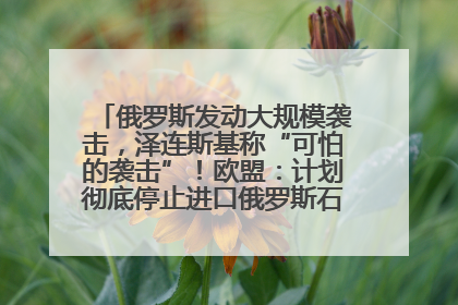 俄罗斯发动大规模袭击，泽连斯基称“可怕的袭击”！欧盟：计划彻底停止进口俄罗斯石油！油价飙涨
