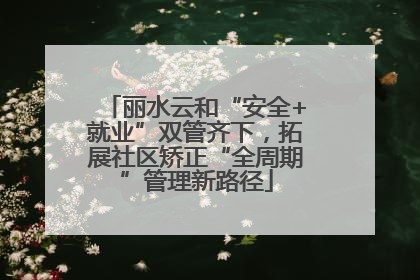 丽水云和“安全+就业”双管齐下，拓展社区矫正“全周期”管理新路径