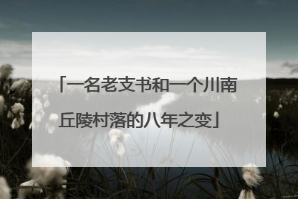 一名老支书和一个川南丘陵村落的八年之变