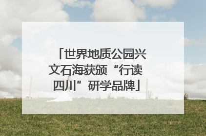 世界地质公园兴文石海获颁“行读四川”研学品牌