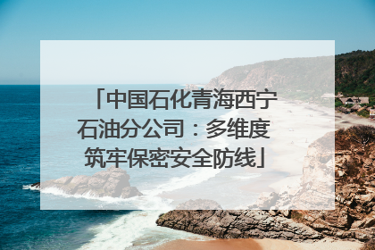 中国石化青海西宁石油分公司：多维度筑牢保密安全防线
