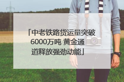 中老铁路货运量突破6000万吨 黄金通道释放强劲动能