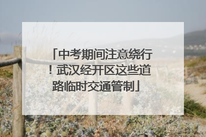 中考期间注意绕行！武汉经开区这些道路临时交通管制