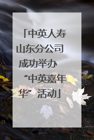 中英人寿山东分公司成功举办 “中英嘉年华”活动