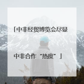 中非经贸博览会尽显中非合作“热度”