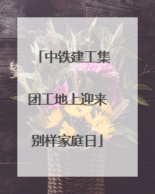 中铁建工集团工地上迎来别样家庭日
