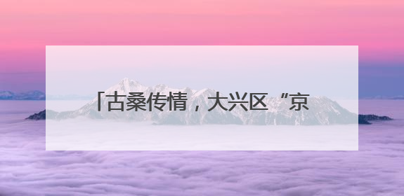 古桑传情，大兴区“京颐活动月”点亮仲夏