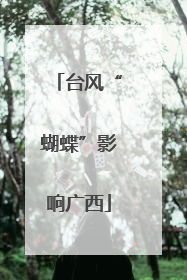 台风“蝴蝶”影响广西