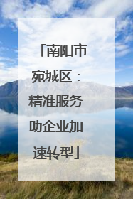 南阳市宛城区：精准服务助企业加速转型