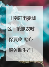 南阳市宛城区：抢抓农时保夏收 贴心服务助生产