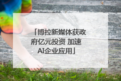 博拉新媒体获政府亿元投资 加速AI企业应用