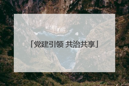 党建引领 共治共享