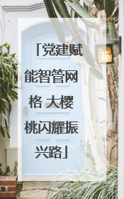 党建赋能智管网格 大樱桃闪耀振兴路
