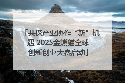 共探产业协作“新”机遇 2025金熊猫全球创新创业大赛启动