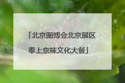 北京图博会北京展区奉上京味文化大餐