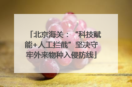 北京海关：“科技赋能+人工拦截”坚决守牢外来物种入侵防线