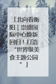 北向看衡阳｜崇盛国际中心焕新回归！打造“世界级美食主题公园”