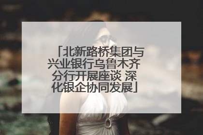 北新路桥集团与兴业银行乌鲁木齐分行开展座谈 深化银企协同发展