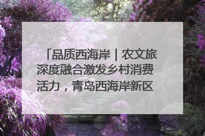品质西海岸｜农文旅深度融合激发乡村消费活力，青岛西海岸新区的乡村振兴实践