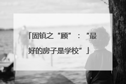 固镇之“顾”：“最好的房子是学校”