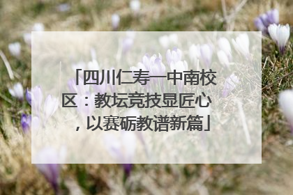 四川仁寿一中南校区：教坛竞技显匠心，以赛砺教谱新篇