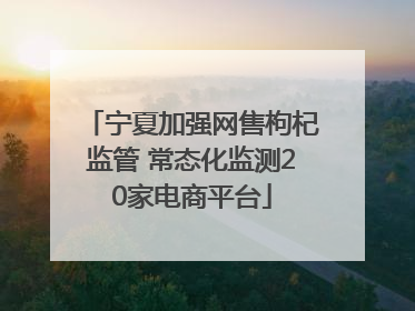 宁夏加强网售枸杞监管 常态化监测20家电商平台