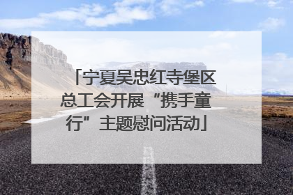 宁夏吴忠红寺堡区总工会开展“携手童行”主题慰问活动