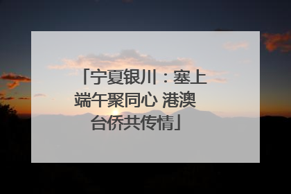 宁夏银川：塞上端午聚同心 港澳台侨共传情