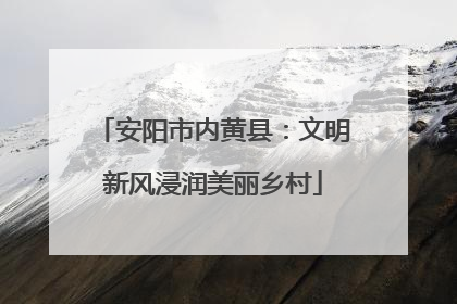 安阳市内黄县：文明新风浸润美丽乡村
