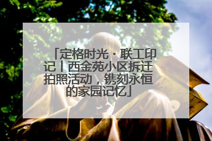 定格时光・联工印记丨西金苑小区拆迁拍照活动，镌刻永恒的家园记忆