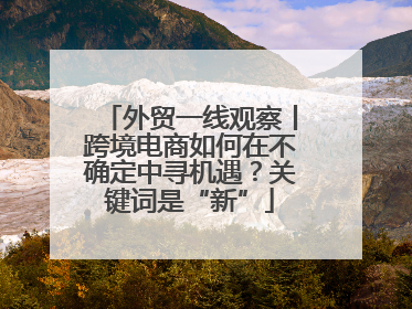 外贸一线观察丨跨境电商如何在不确定中寻机遇？关键词是“新”