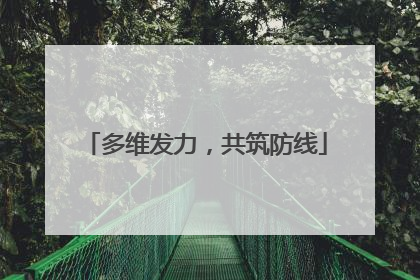 多维发力，共筑防线