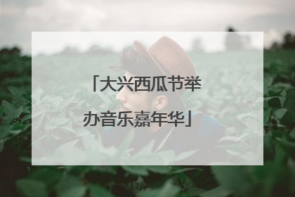 大兴西瓜节举办音乐嘉年华